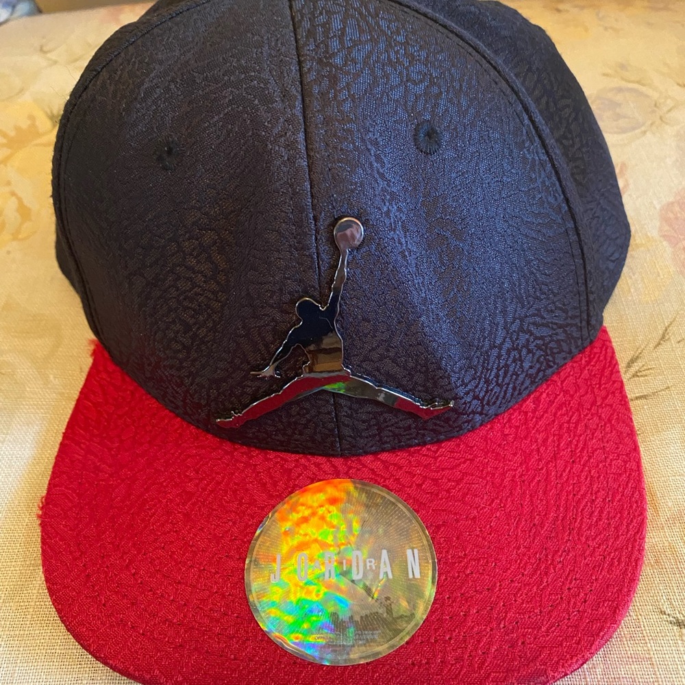 JumpMan Jordan Youth Size hat.  New with holographic sicker.